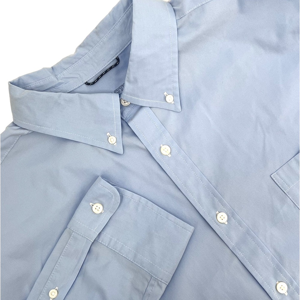 VINEYARD VINES Men's XXL On-The-Go OTG Light Blue Long-Sleeve Button-Down Shirt